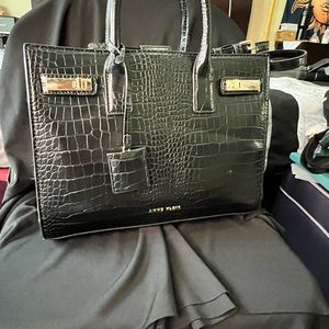 Anne Kline 🦁 croc satchel
